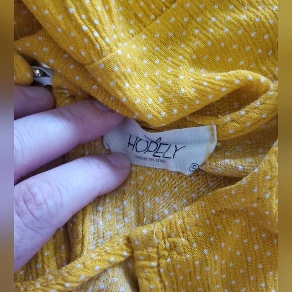 🎈 Hopely Polkadots Peplum Ruffle Shirt - Picture 4 of 4